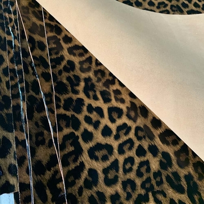 El ODM calza los accesorios de la decoración, microfibra Tiger Woven Leather Fabric