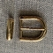 TGKELL 3 en 1 Pin de torneado auto de aluminio de cobre amarillo del clip de las colocaciones de la hebilla del cinturón